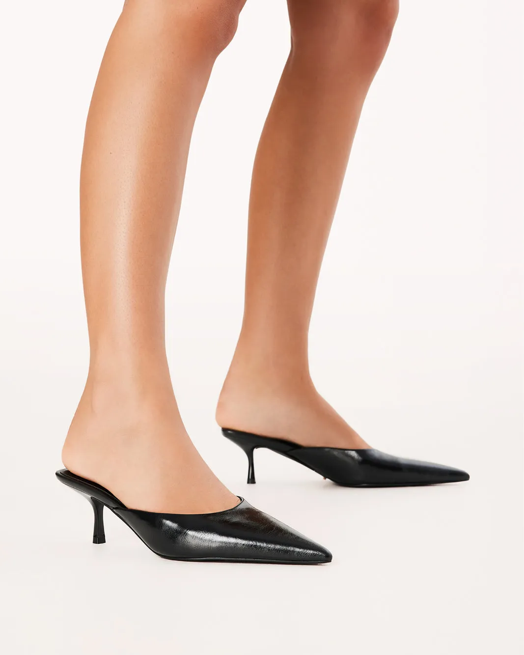 Quick Dry Fabric Lace Up WYNONNA - BLACK SHINE