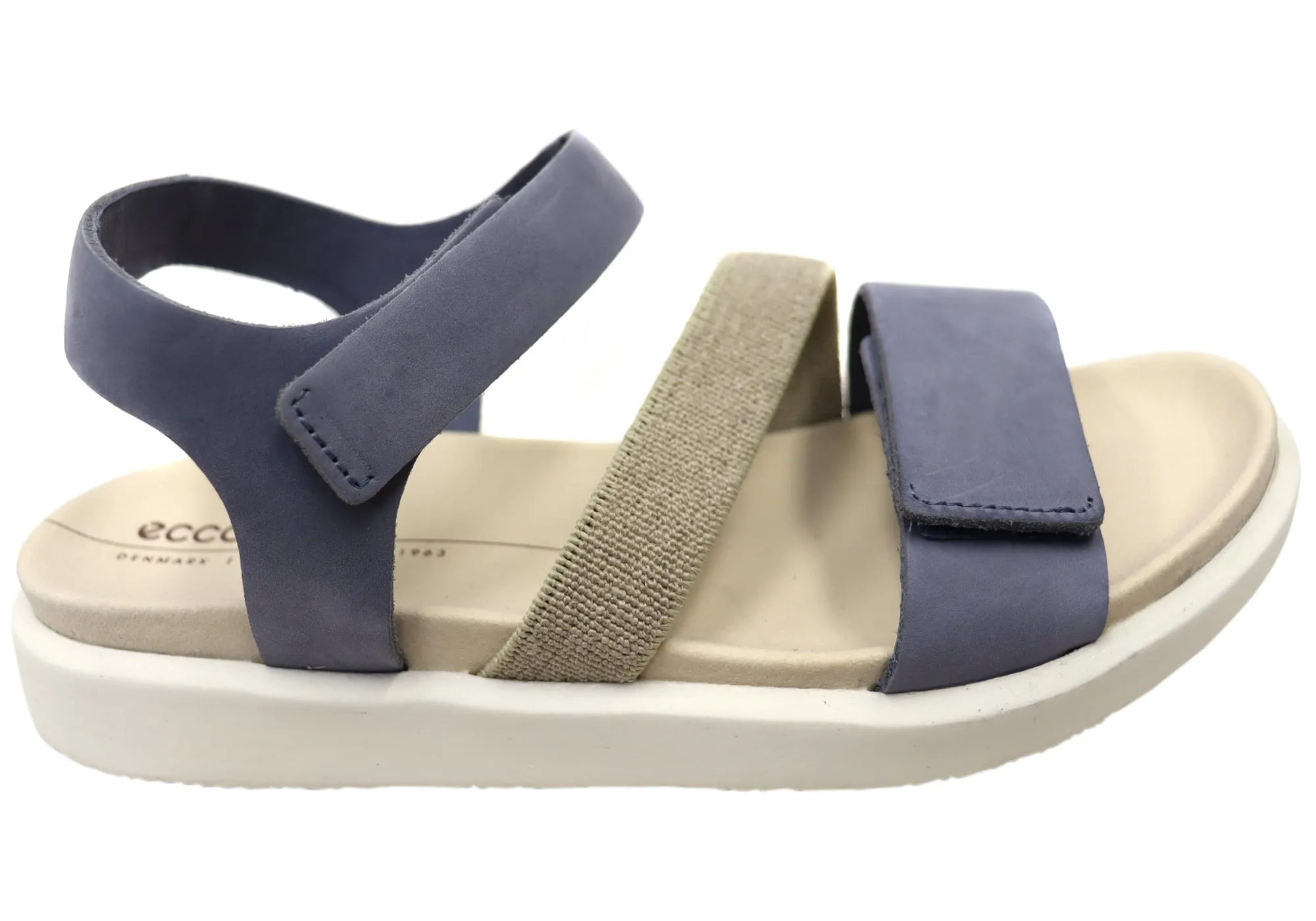 ECCO Womens Flowt Comfortable Leather Sandals Camera Look