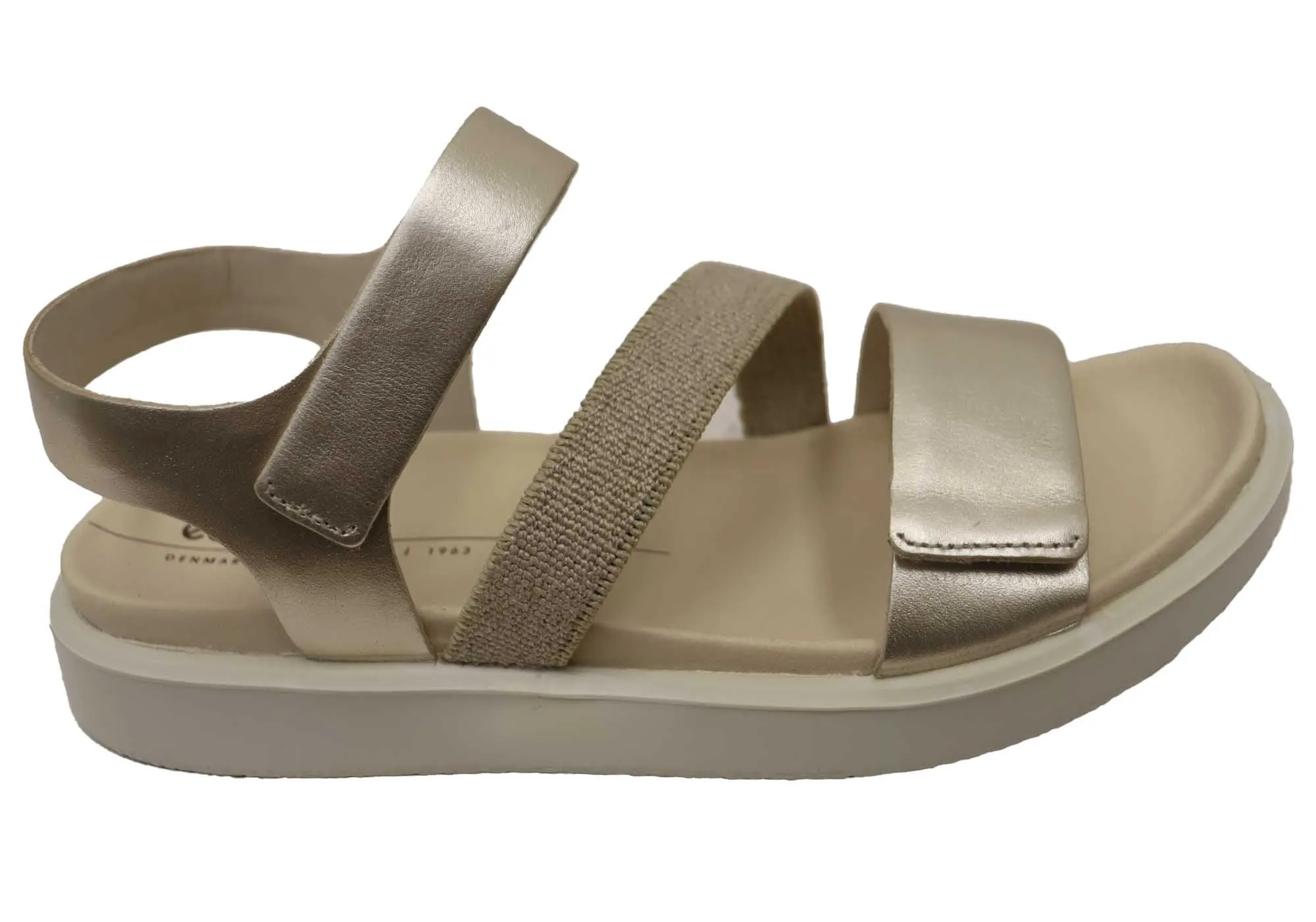 ECCO Womens Flowt Comfortable Leather Sandals Dream Path Heat Guard