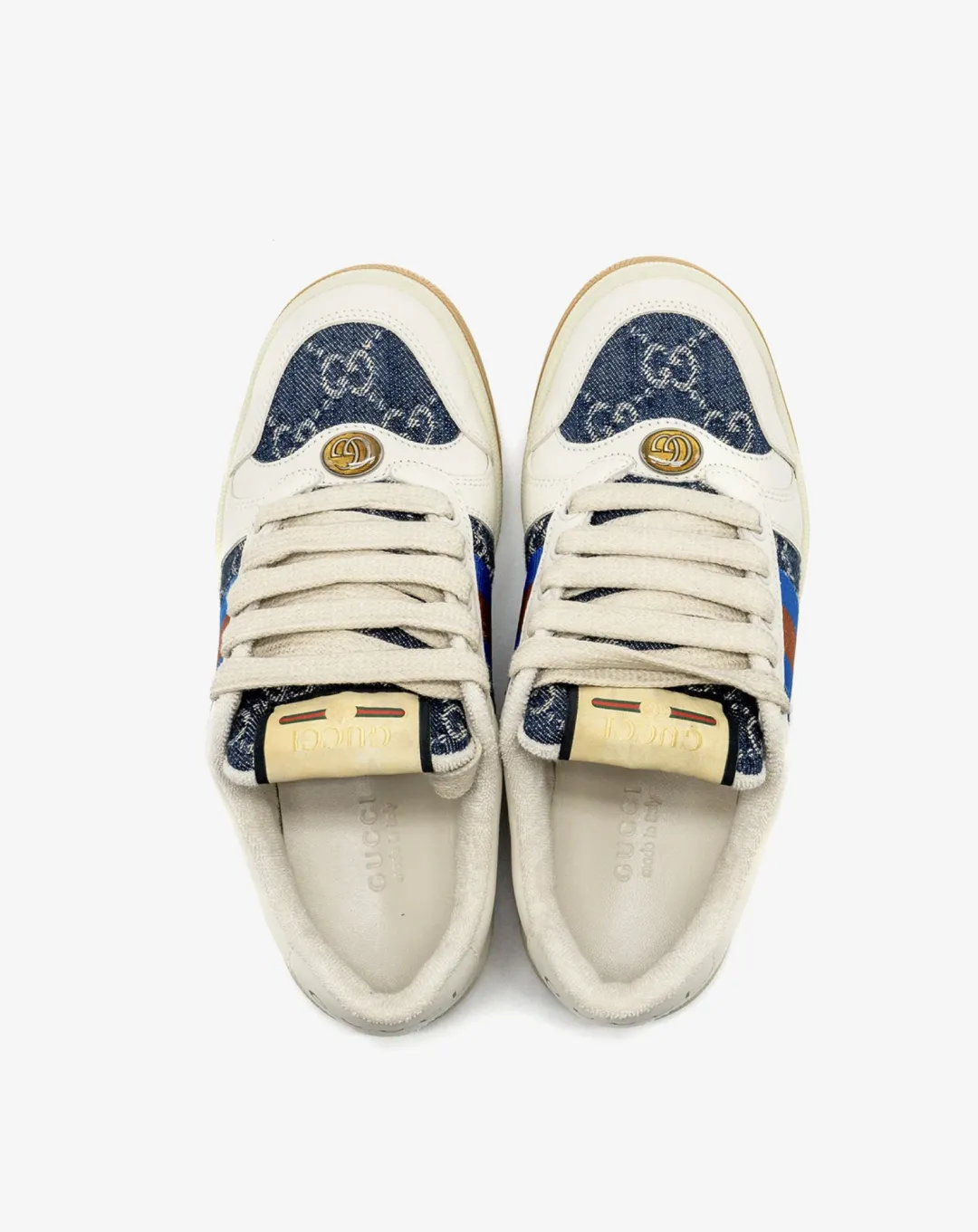 Gucci Men's Screener Sneakers Winter Chill Ventilated