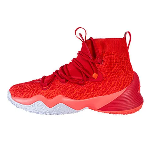 Light Slip Shoes Removable Footbed Peak Men Basketball Shoes High-Top Sneakers Actual Combat Red