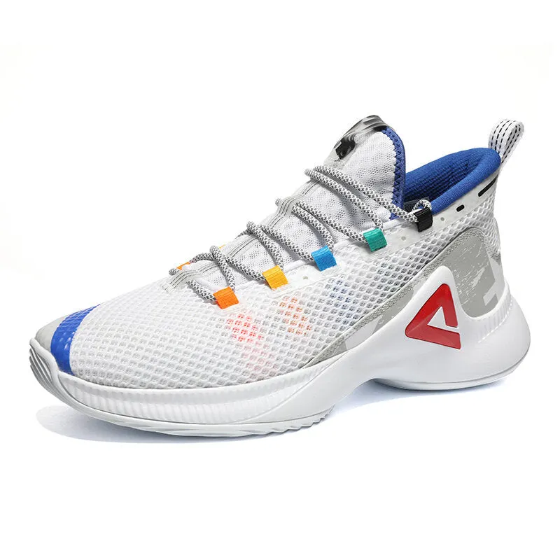Simple Wear PEAK Basketball Shoes Men Sneakers P-MOTIVE series White EW02071A