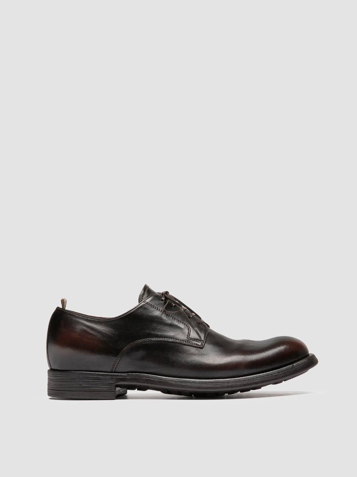 Everyday Look Vibrant lining CHRONICLE 001 - Brown Leather Derby Shoes