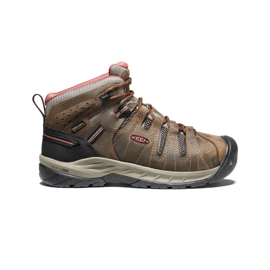Women's Flint II Waterproof Boot (Soft Toe)  |  Cascade Brown/Brick Dust All Season Boots Outdoor Trekking Comfort