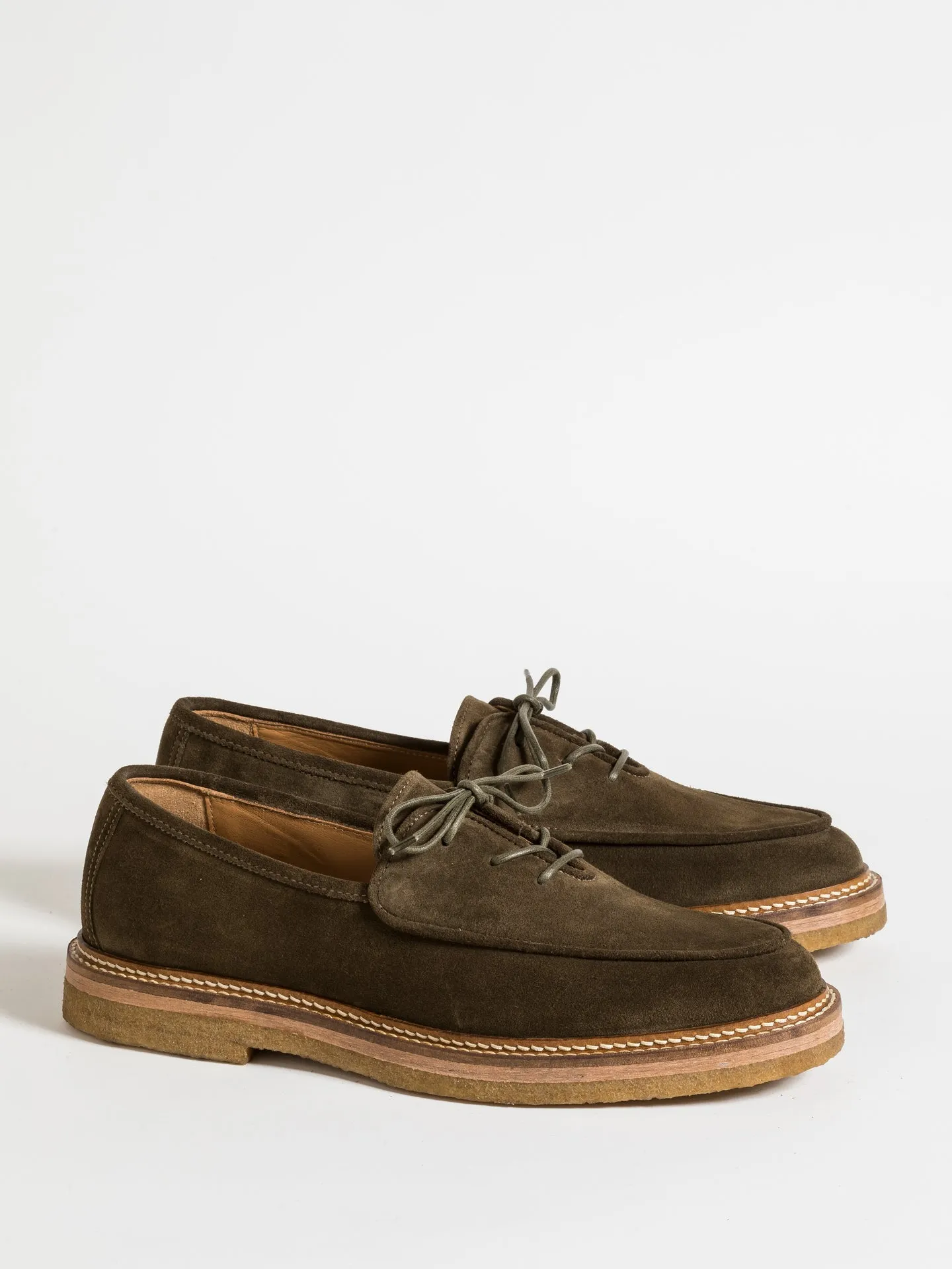 Sleek Tailored Edge OLIVIER MARRON GLACE SUEDE