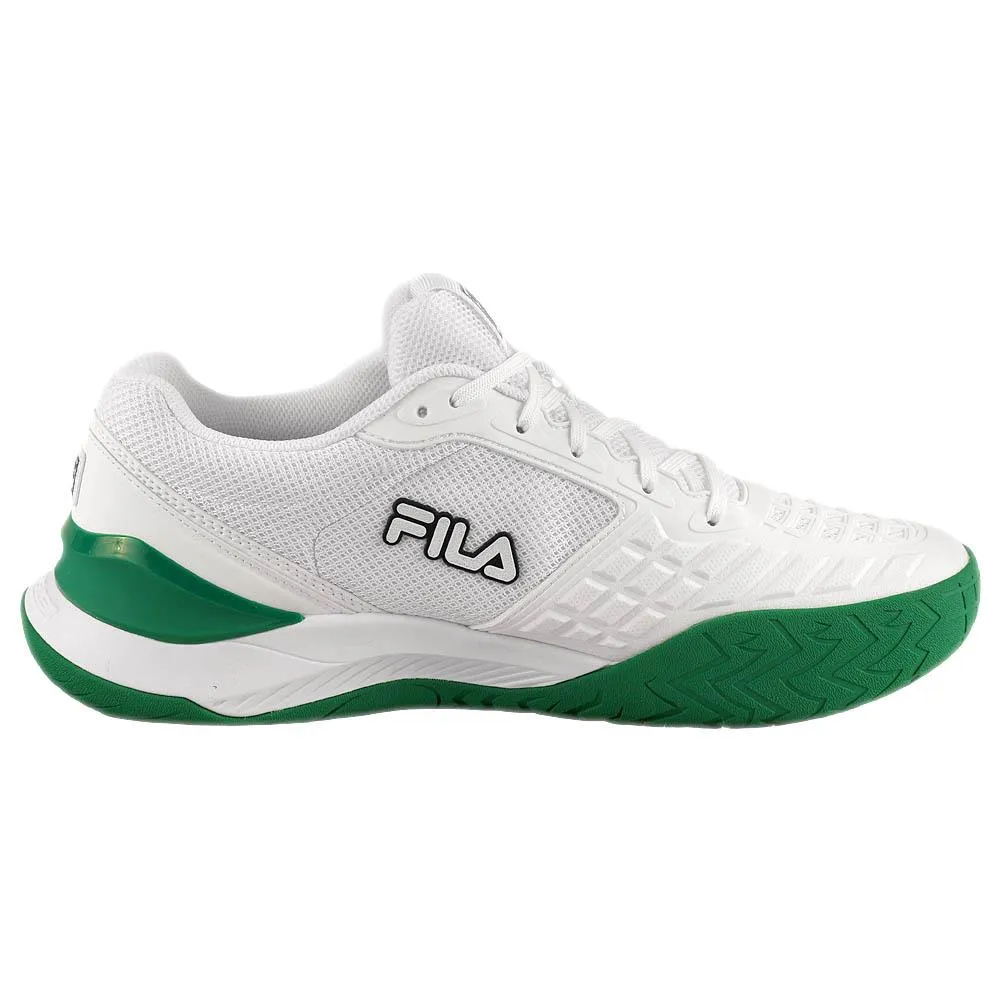 Fila Men's Axilus 3 - White/Courtway Green Flexible Support