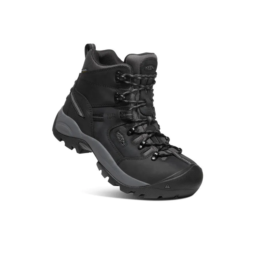 Men's Pittsburgh Energy 6" Waterproof Boot (Carbon Toe)  |  Black/Forged Iron Heavy Trail Versatile Footwear