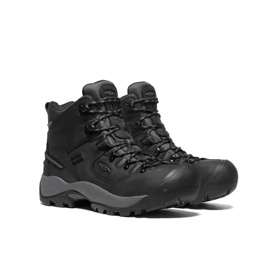 Men's Pittsburgh Energy 6" Waterproof Boot (Carbon Toe)  |  Black/Forged Iron Mid Rise