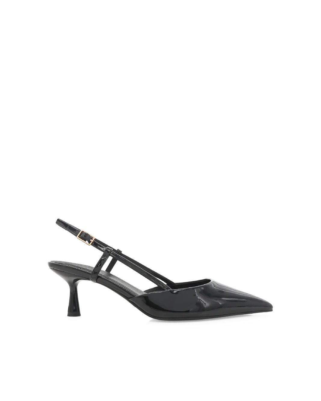 Bridal Heel Sandals KYRIE - BLACK PATENT