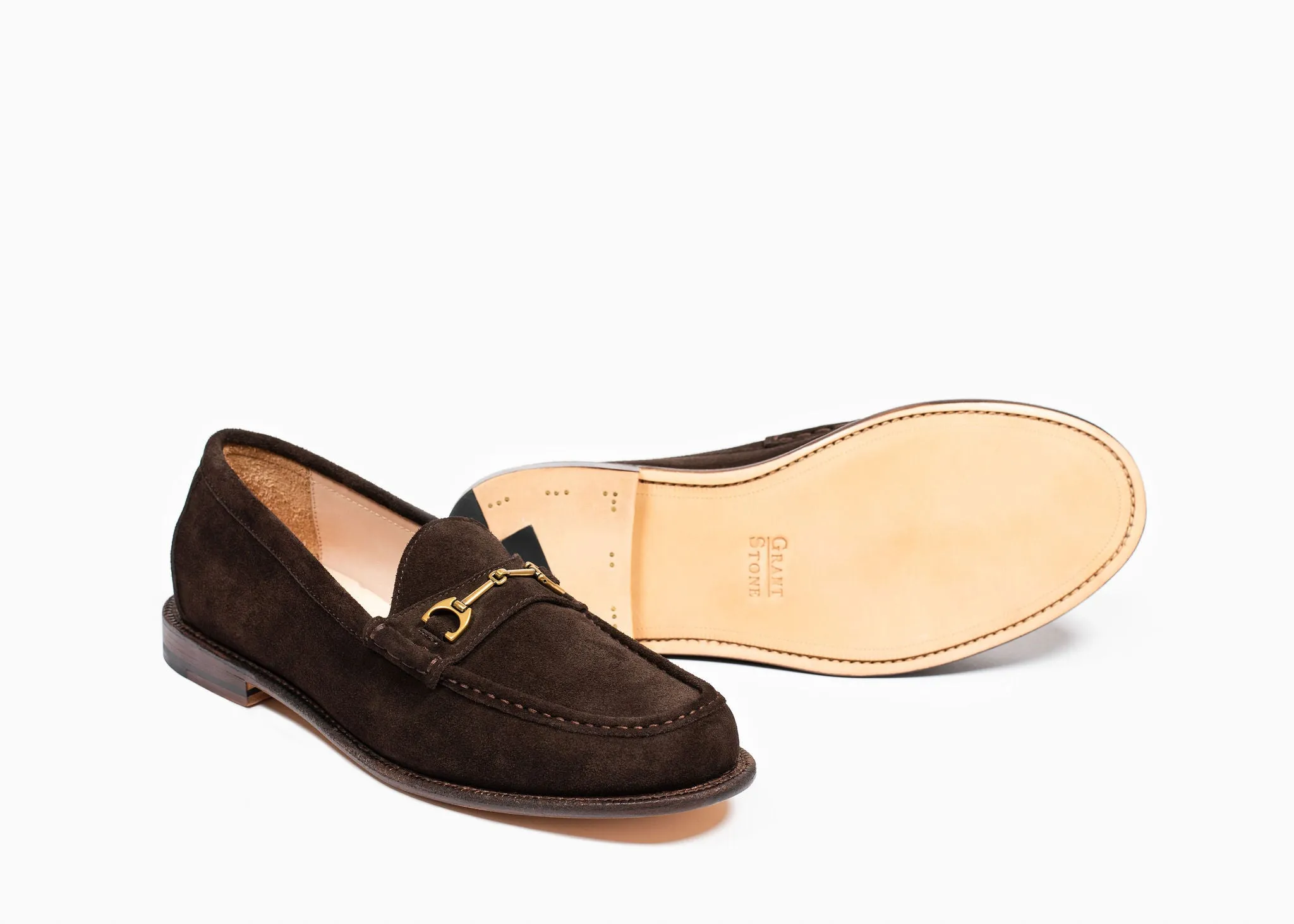 Step Lightly Horsebit Loafer Espresso Suede