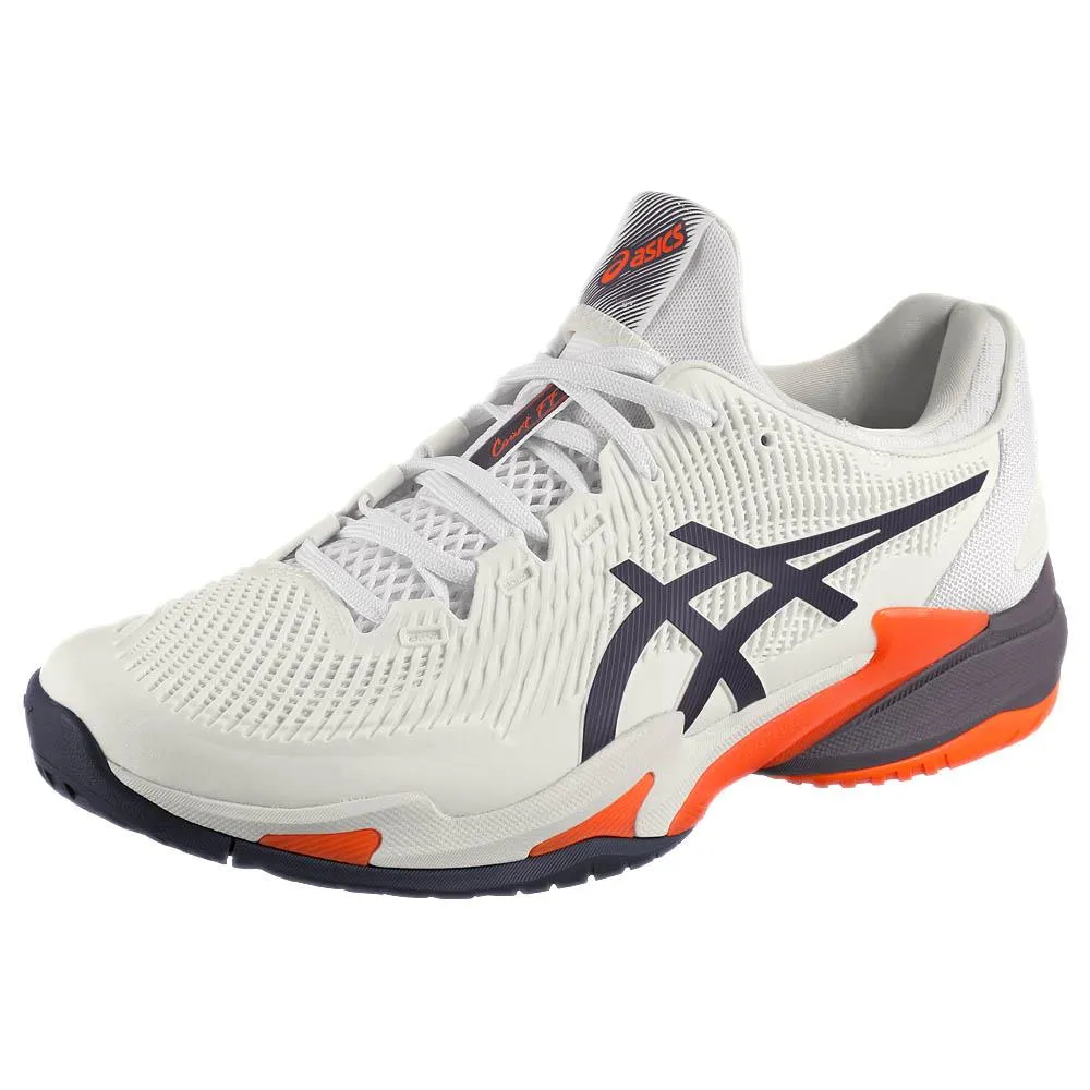 Soft Insole All Season Asics Men's Court FF 3 - White/Greyish Purple