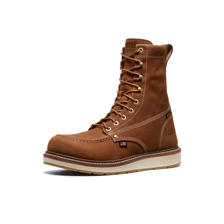 Trail Use Men's Liberty 8" Waterproof Boot (Soft Toe)  |  Leather Brown/Birch
