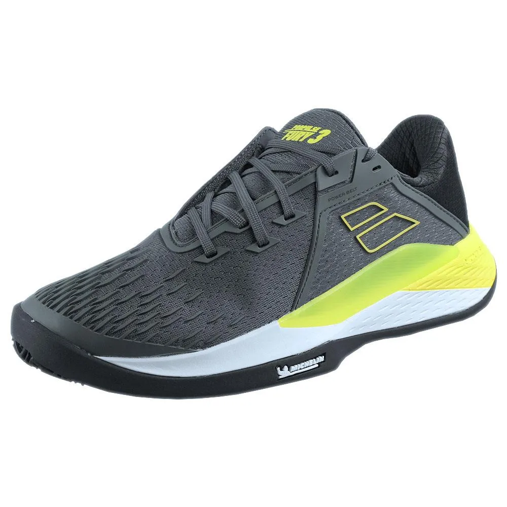 Shock-absorbent look Comfort Technology Babolat Men's Propulse Fury 3 - Clay - Grey/Aero