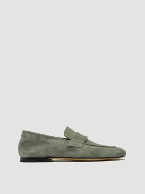 BLAIR 001 - Green Suede Loafers Everyday Wear Hold Sure