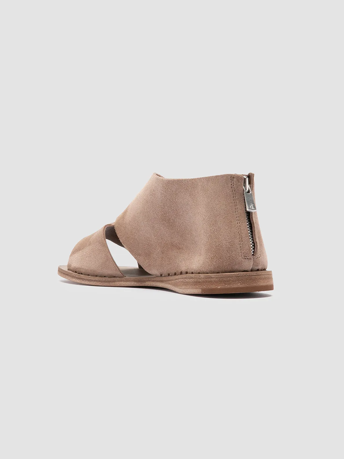 ITACA 046 - Taupe Suede Peep Toe Shoes morning run