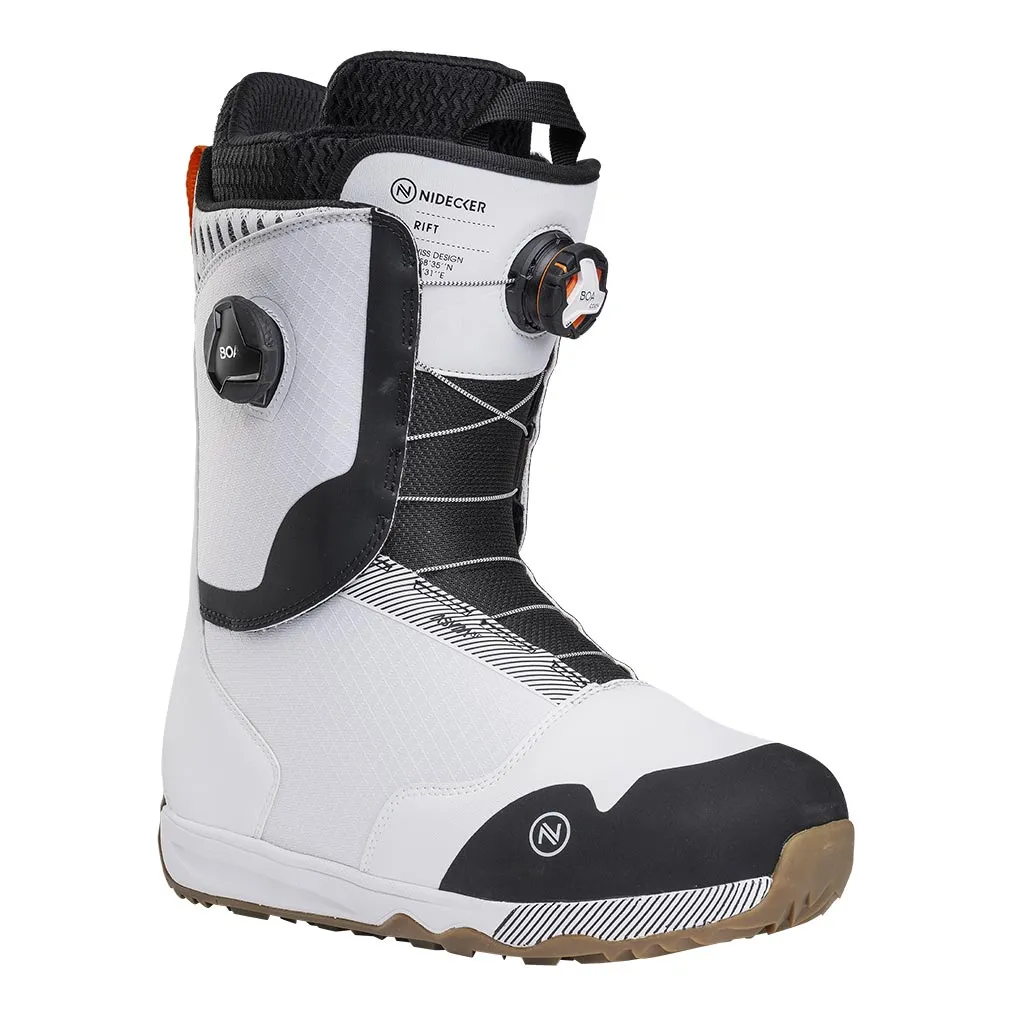Nidecker 2025 Rift Boots - White Arctic Gear Soft Touch