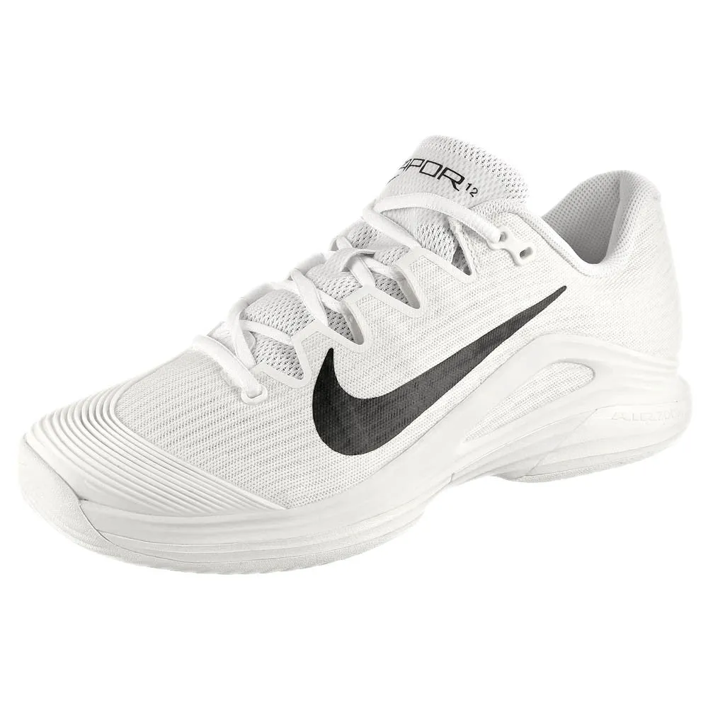Nike Women's Air Zoom Vapor 12 - White/Black Outfit Match Shock-absorbent silhouette