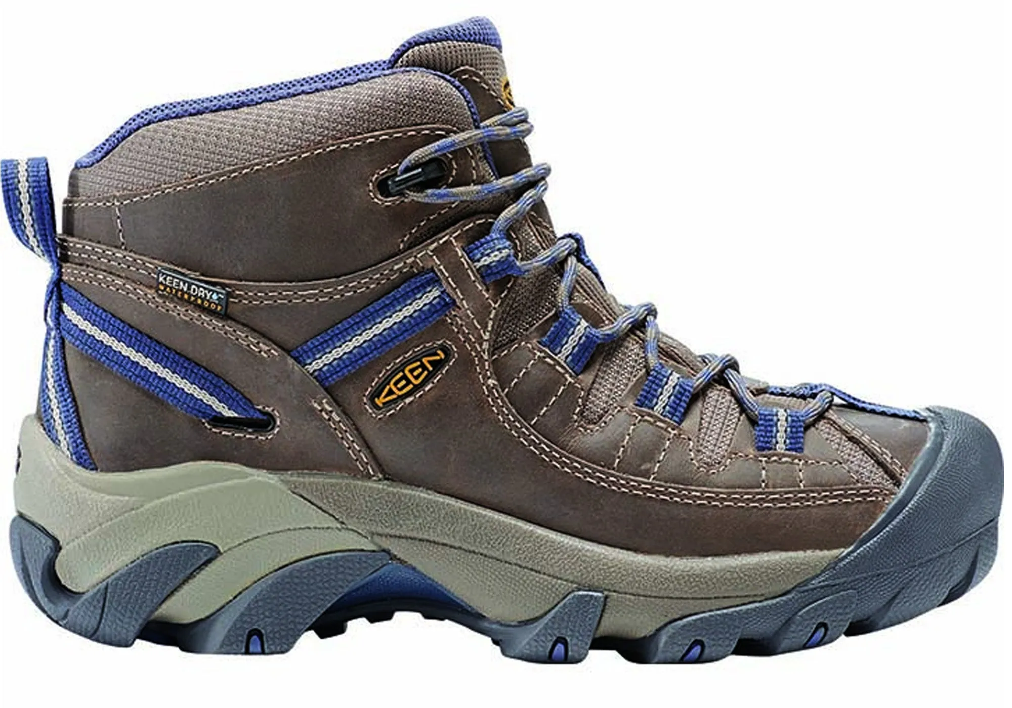 Silver Shine Trail Ease Keen Womens Targhee II Mid Waterproof Hiking Boots