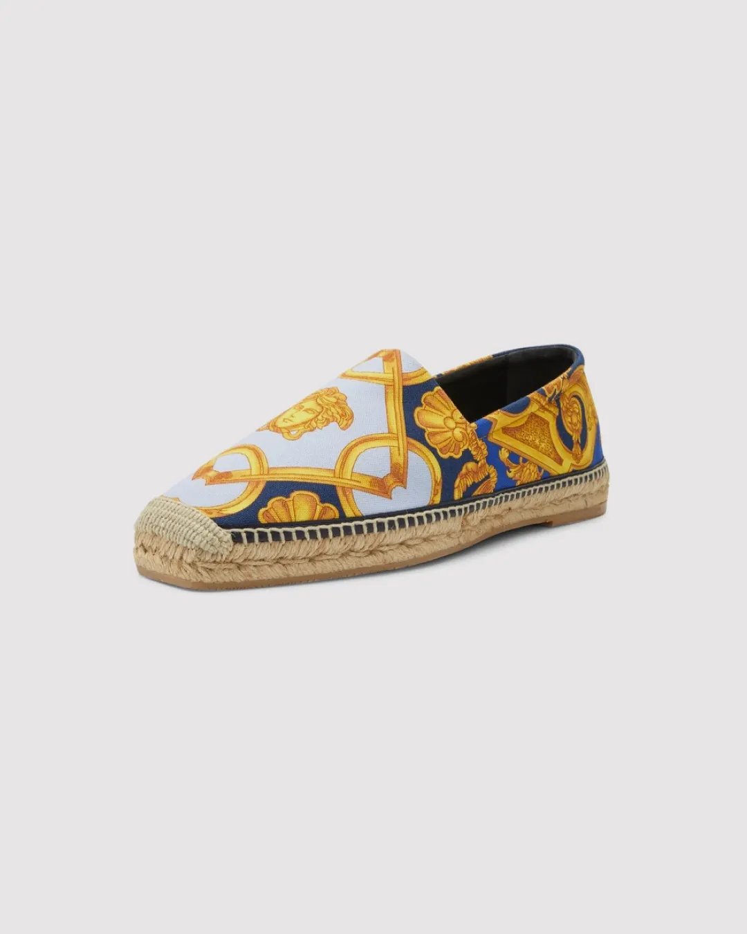 Comfort Flex Versace Men's Barocco-Print Canvas Espadrilles Slip-on