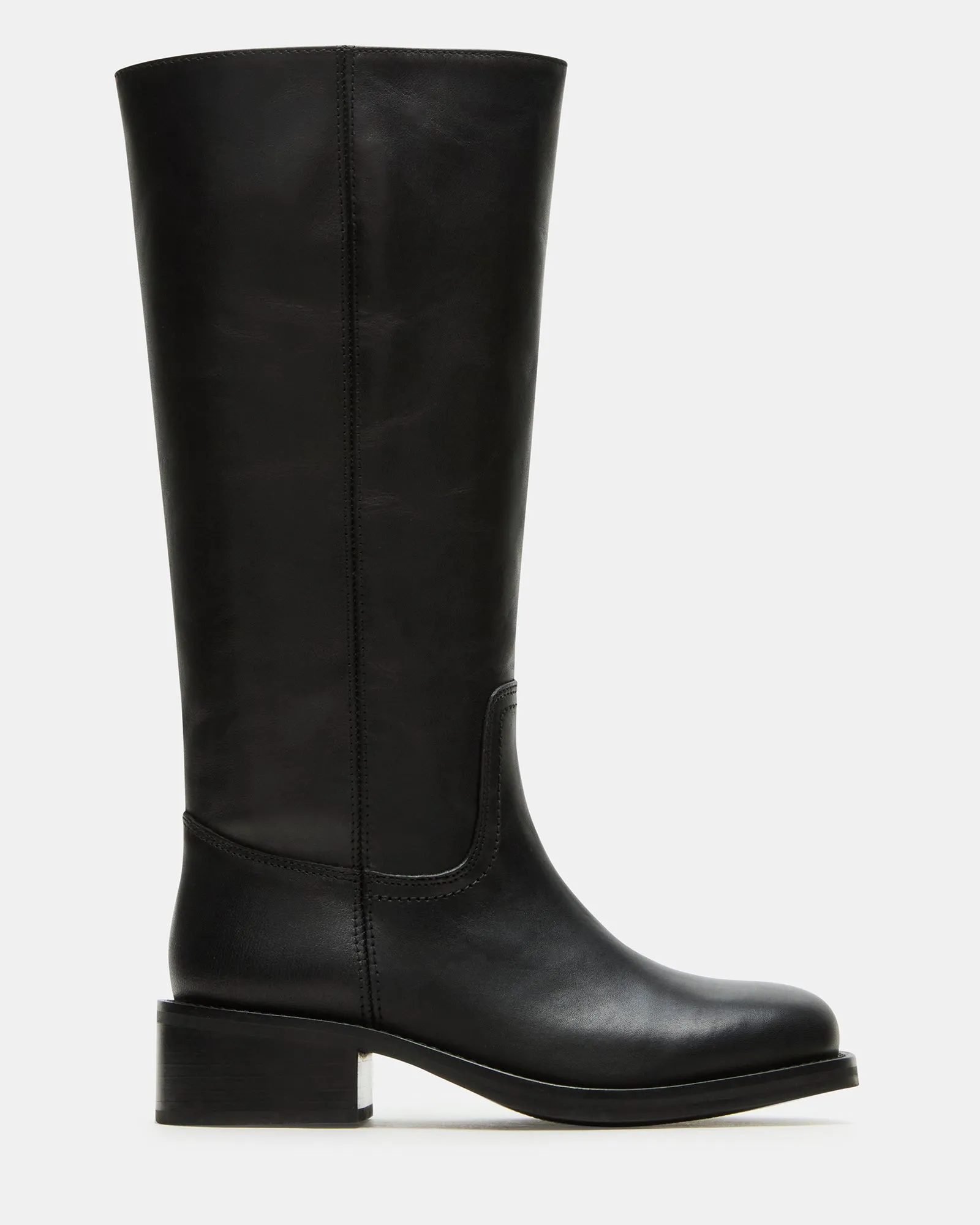 Ready For Adventure Quality Design RIGGS BLACK LEATHER WIDE CALF