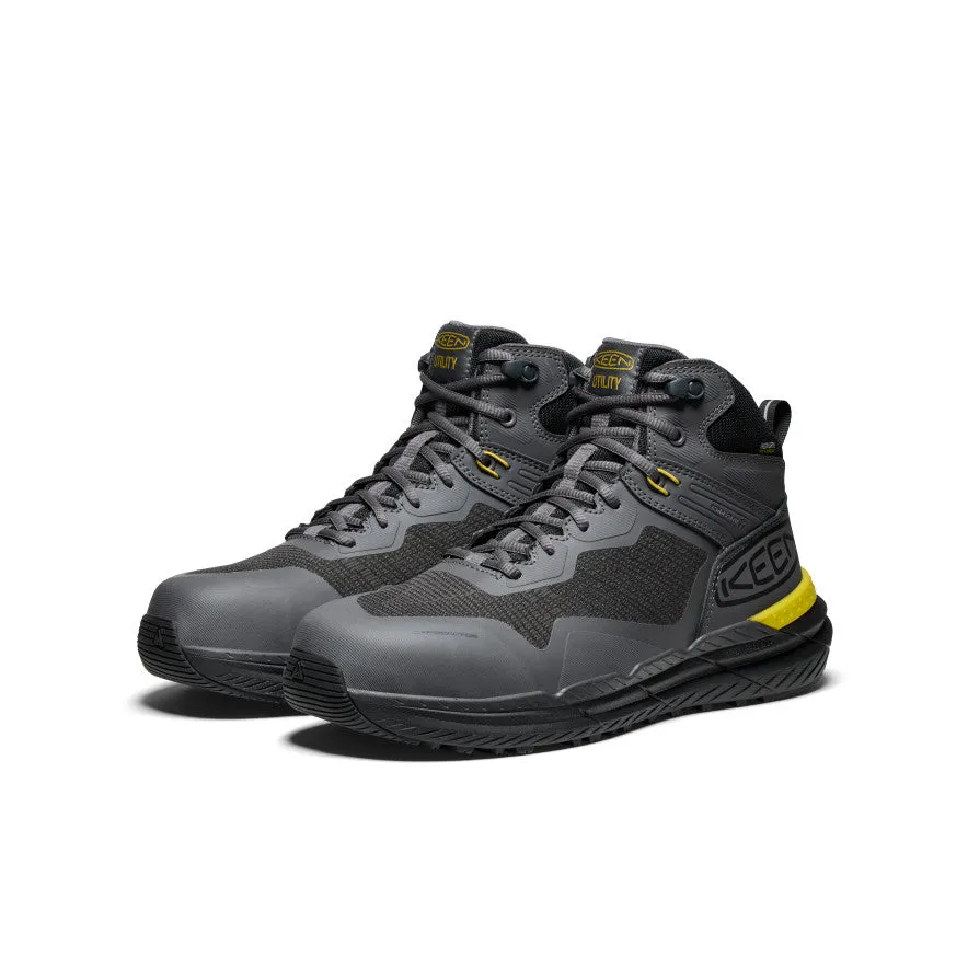 Men's Synchro Waterproof Work Boot (Carbon Toe)  |  Magnet/Black Canvas Upper