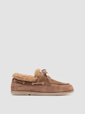 LOVE 103 - Brown Suede Boat Shoes Ultra light Weekend Escape
