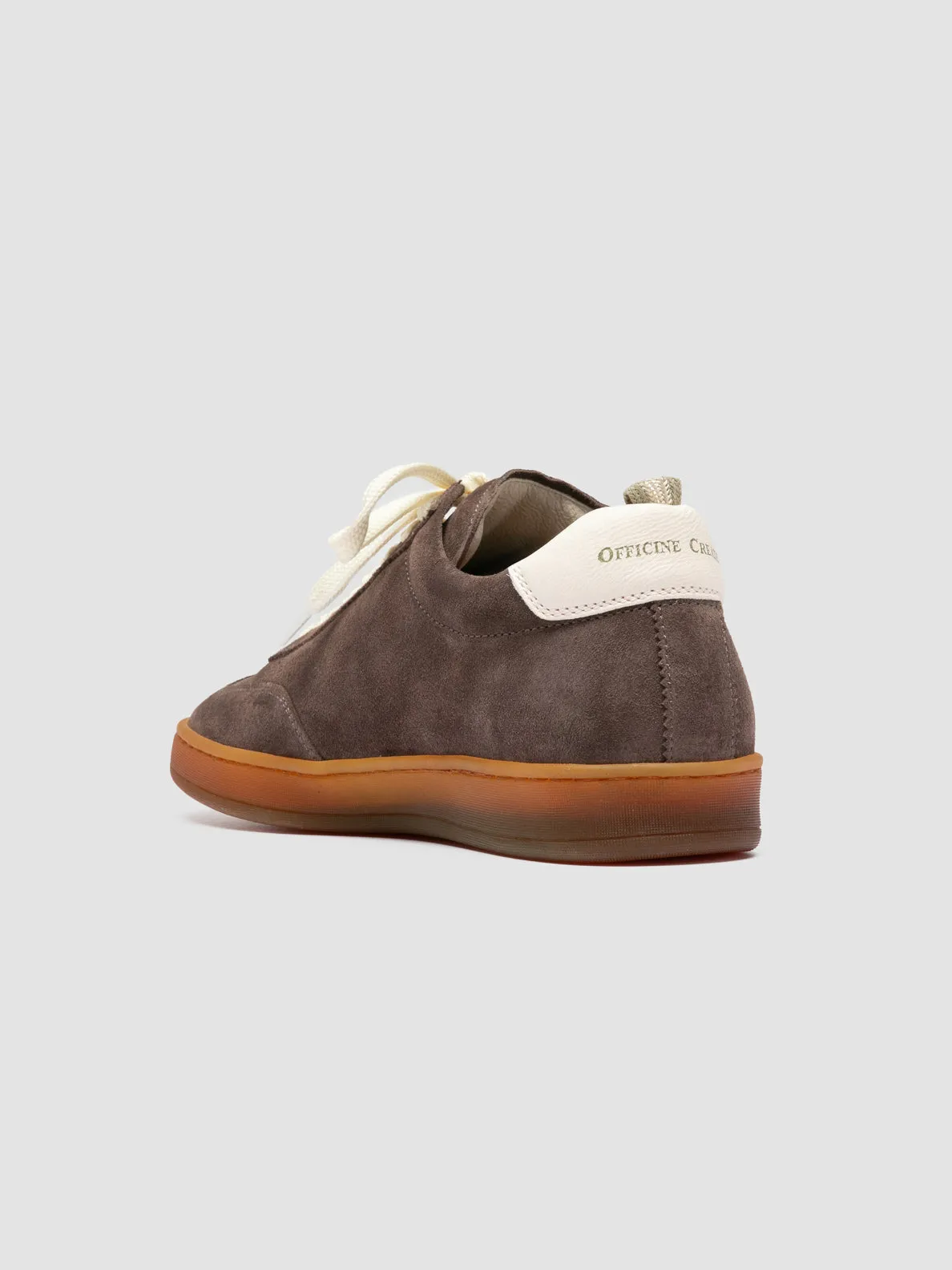 Comfortable Support Skip Step CHANCE 101 - Taupe Leather and Suede Sneakers