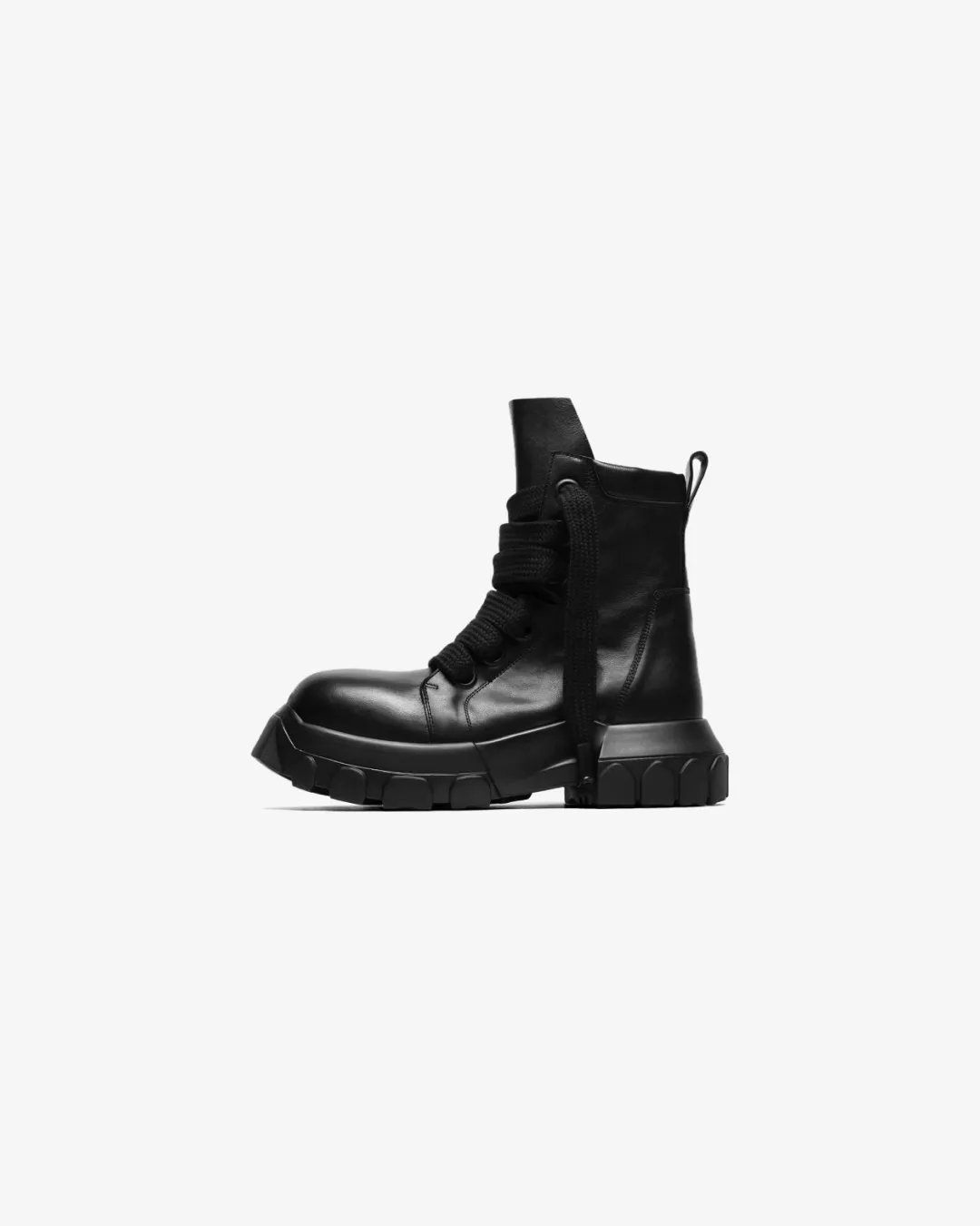perforated upper running shoes Breathable Comfort Rick Owens Jumbo Laced Bozo Tractor Chunky Boots in Blacis