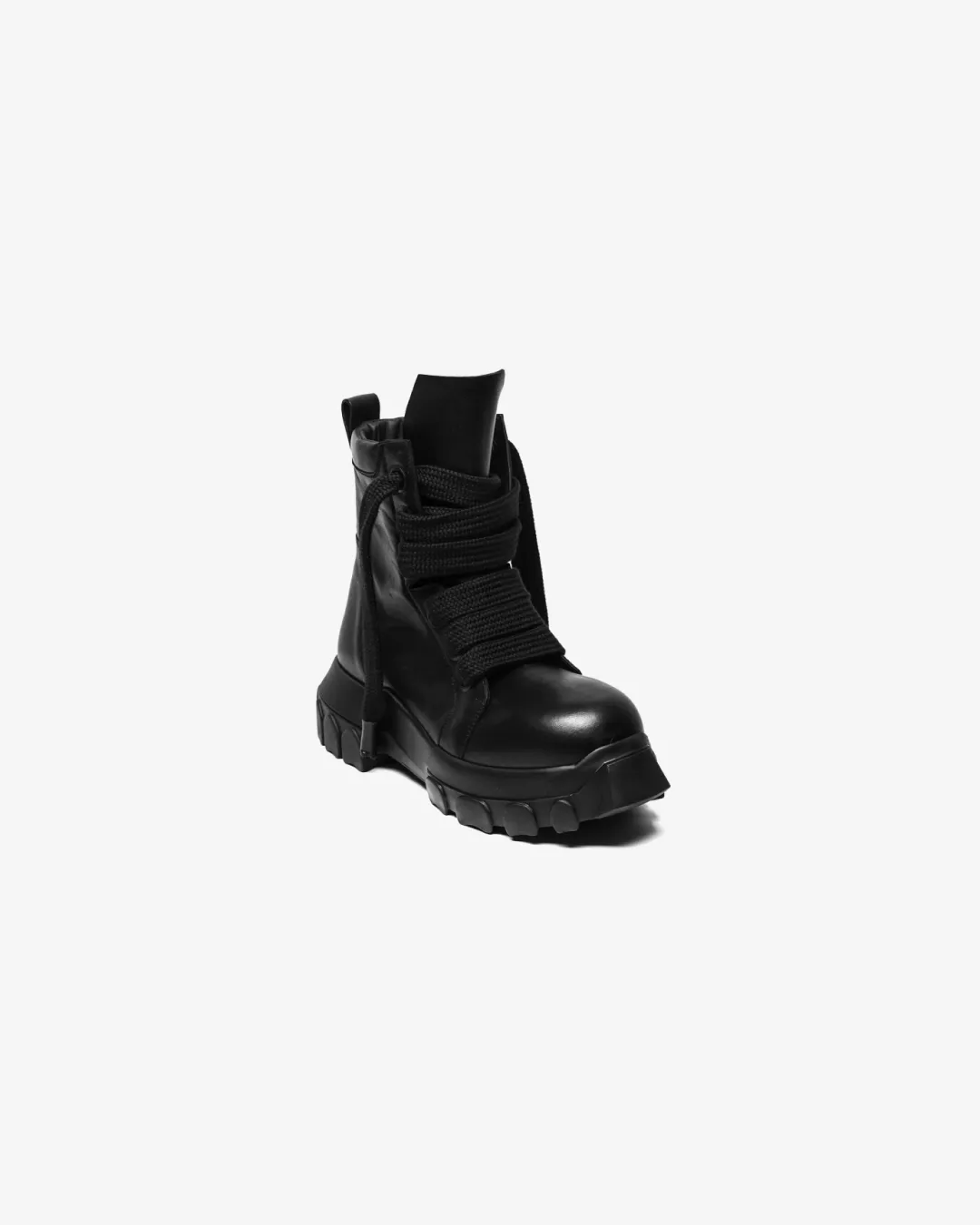 Rick Owens Jumbo Laced Bozo Tractor Chunky Boots in Blacis supportive foam shoes custom - fit shoes