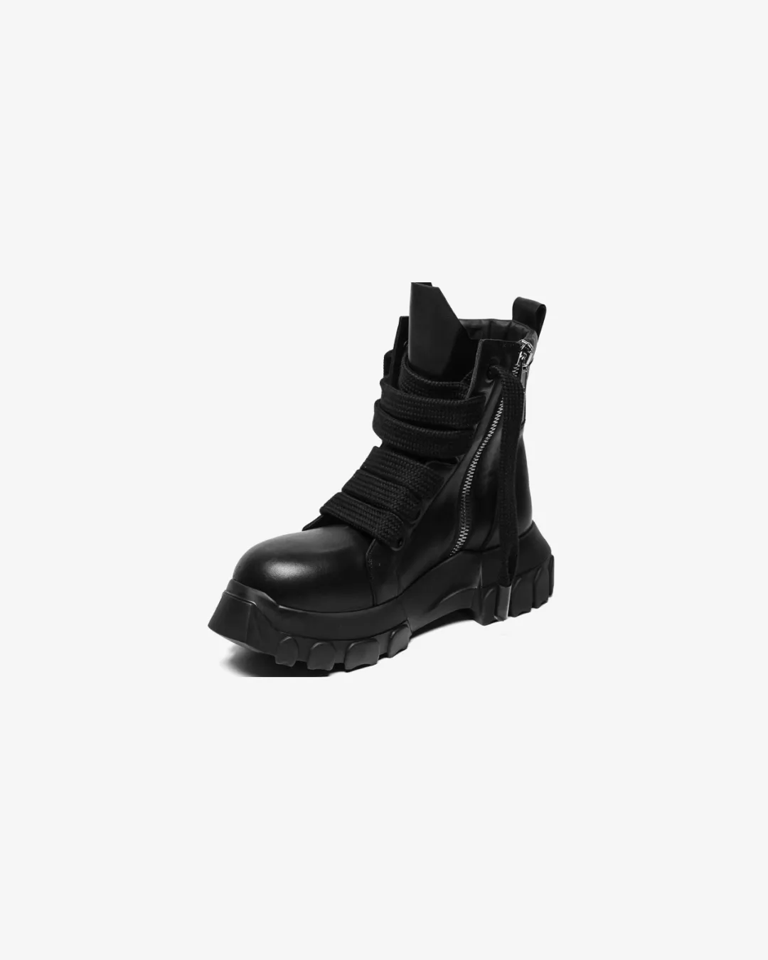 fitness accessories Plush Rick Owens Jumbo Laced Bozo Tractor Chunky Boots in Blacis