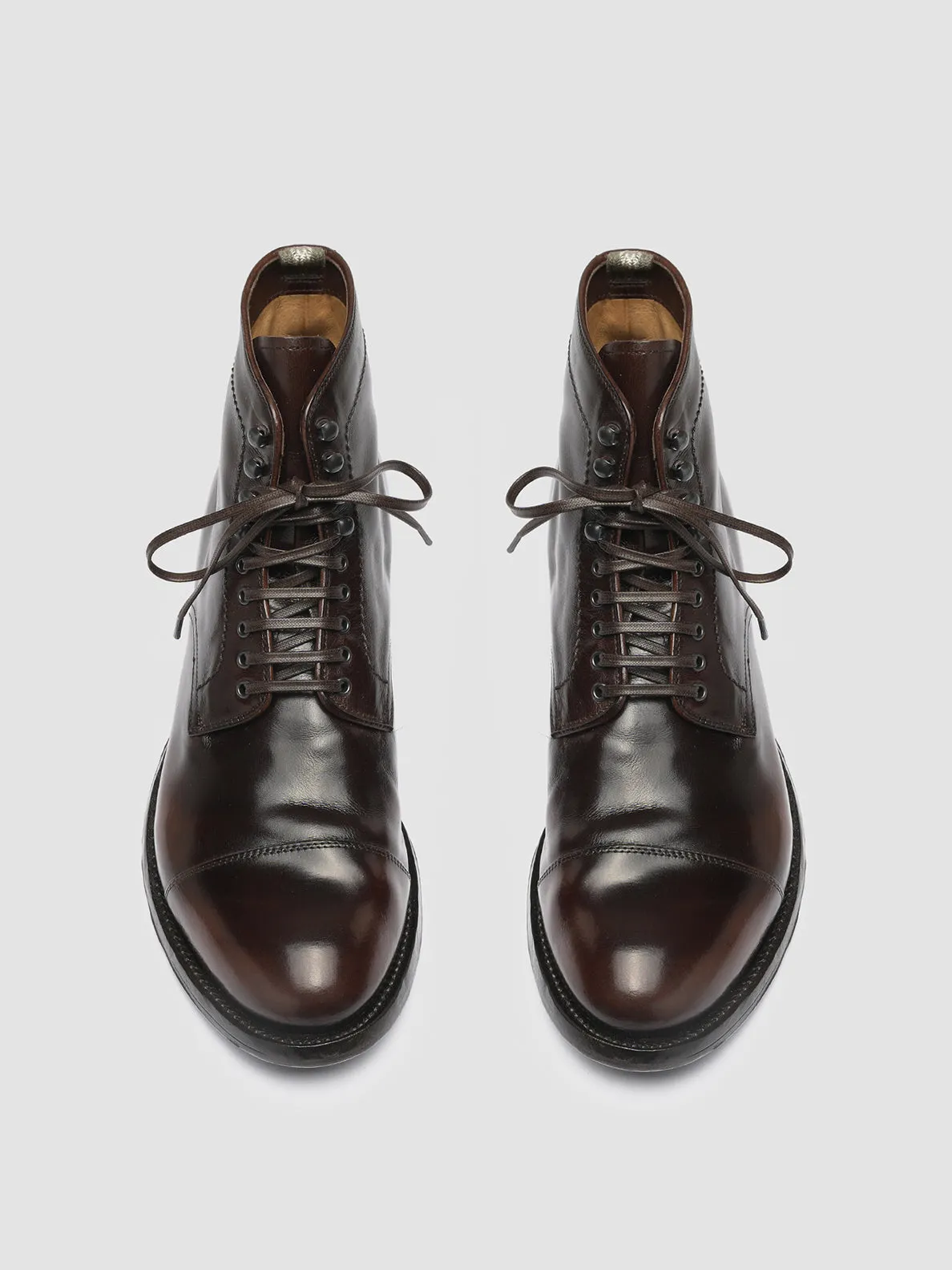 Luxurious Feel ANATOMIA 016 - Dark Brown Leather Ankle Boots