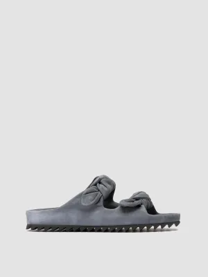 Sport Casual PELAGIE 021 - Blue Suede Slide Sandals