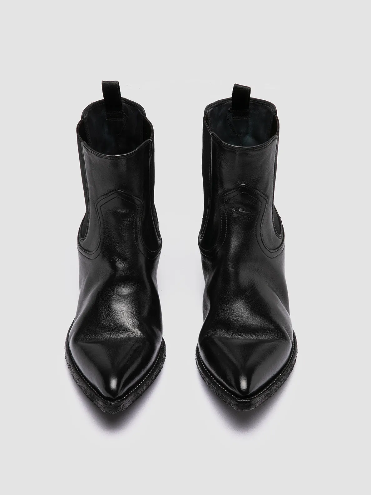 WANDA DD 102 - Black Leather Chelsea Boots Sport Casual Outdoor Ease
