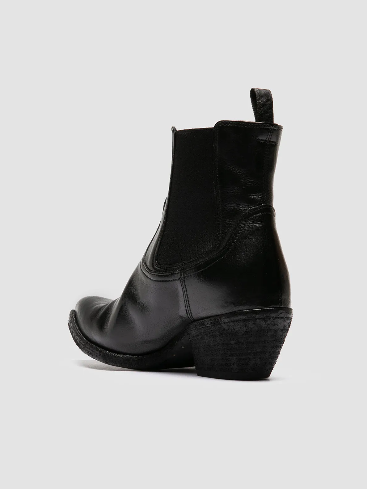Smile Step WANDA DD 102 - Black Leather Chelsea Boots