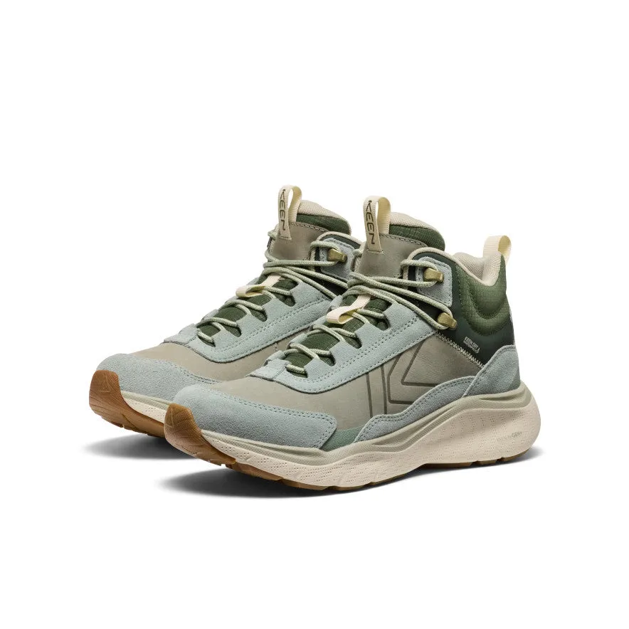 Trail Support Women's Leiki Waterproof Leather Hiking Boot  |  Iceberg Green/Bronze Green
