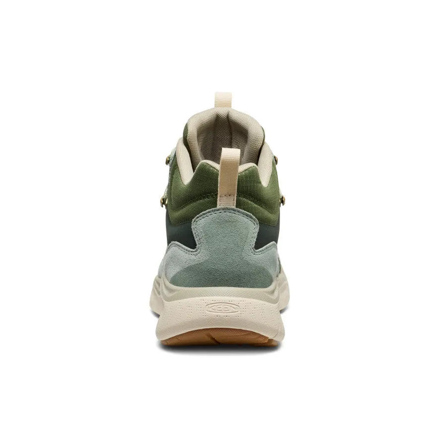 Grip Control System Women's Leiki Waterproof Leather Hiking Boot  |  Iceberg Green/Bronze Green