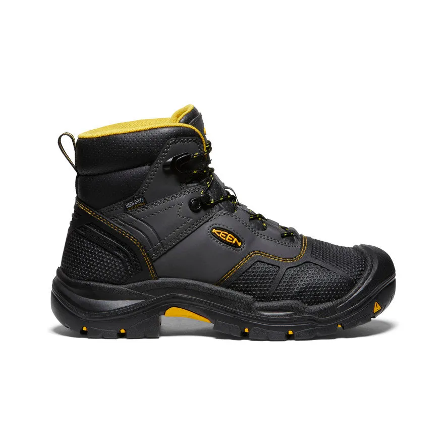 Day To Night Hard Ground Men's Logandale Waterproof Boot (Steel Toe)  |  Raven/Black
