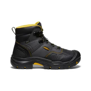 Street Walk Cold resistant Men's Logandale Waterproof Boot (Steel Toe)  |  Raven/Black