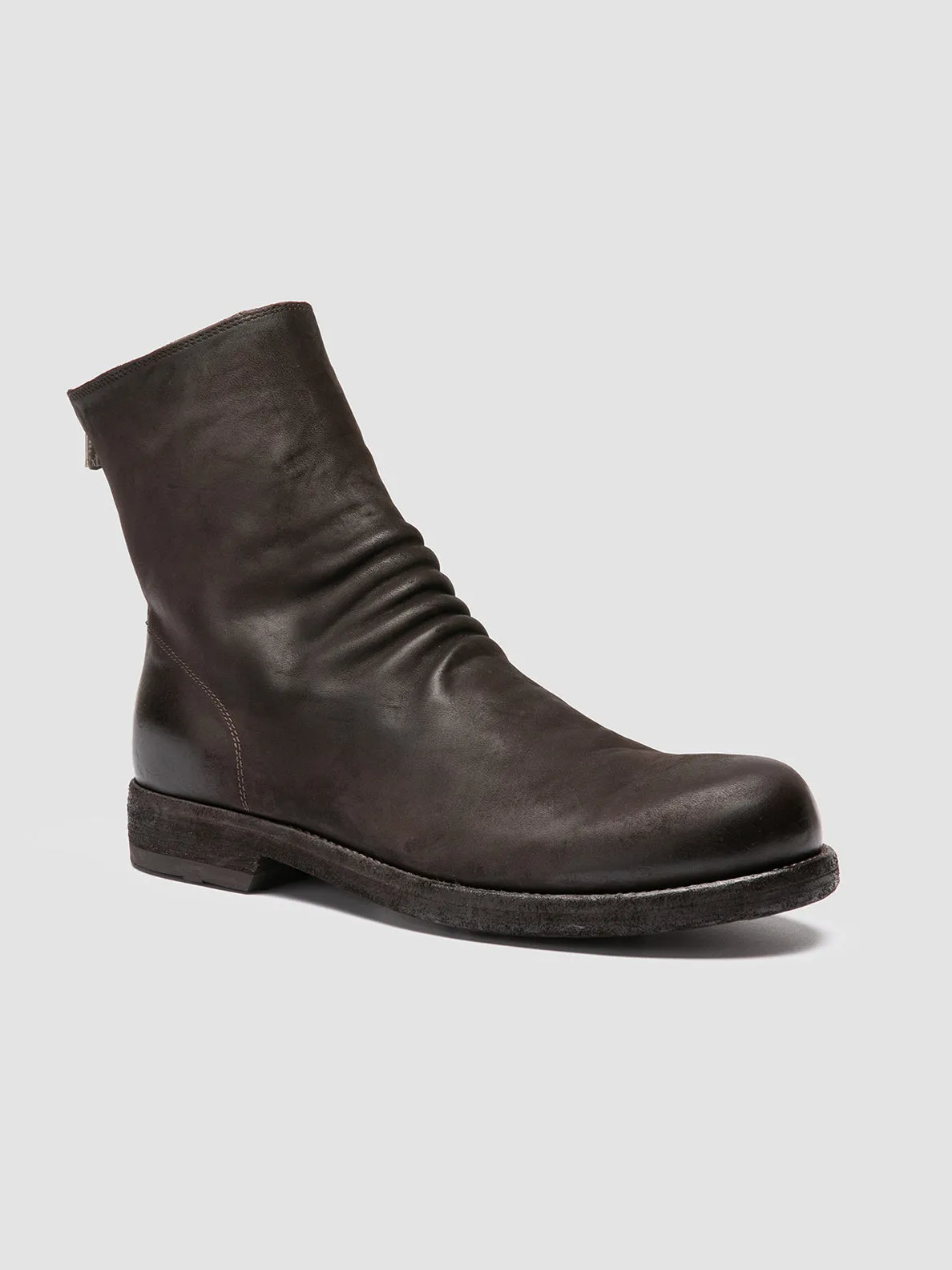 Neutral Fit Soft Texture BULLA DD 103 - Brown Leather Zipped Boots