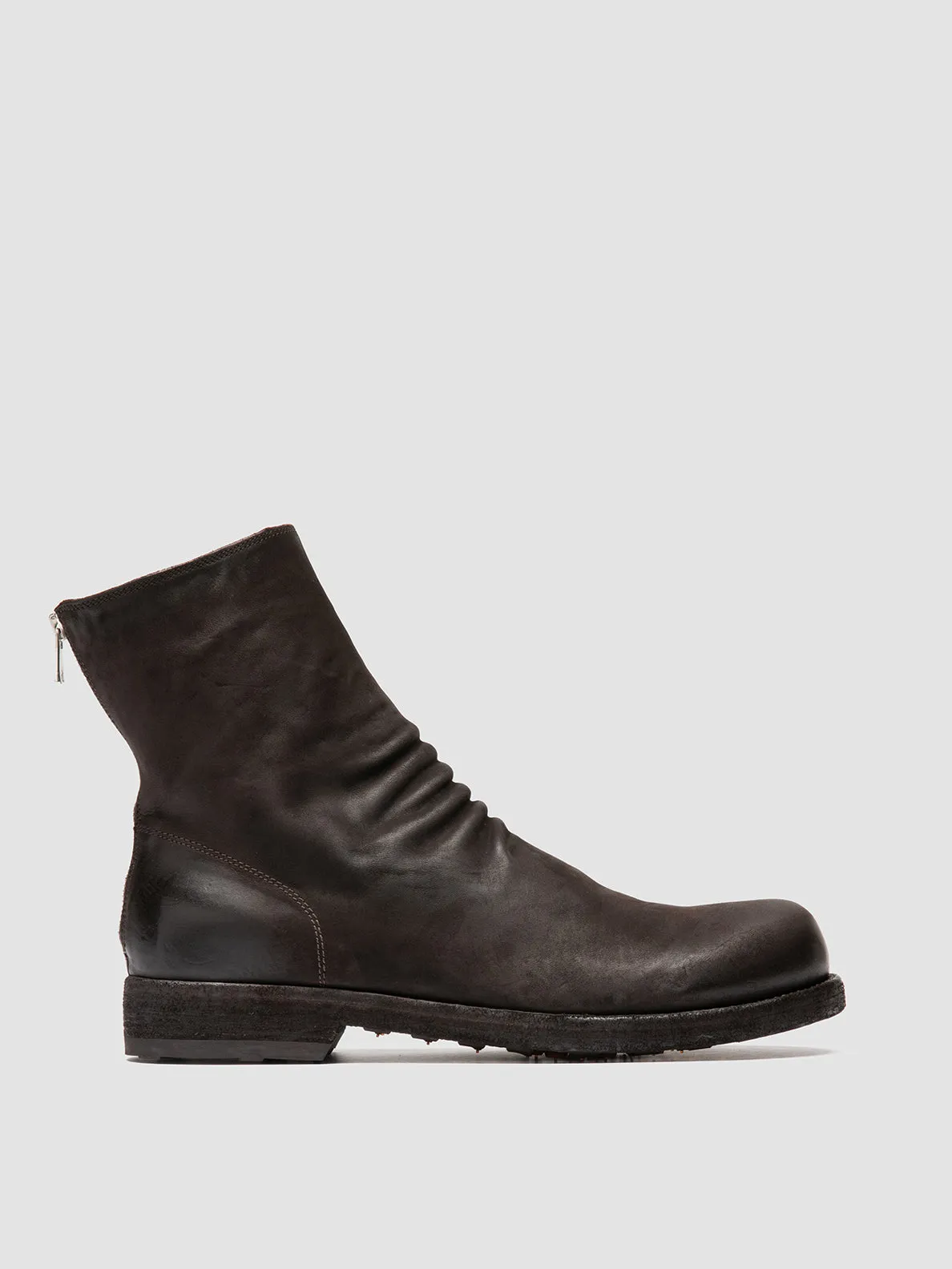 BULLA DD 103 - Brown Leather Zipped Boots Cool Vibes