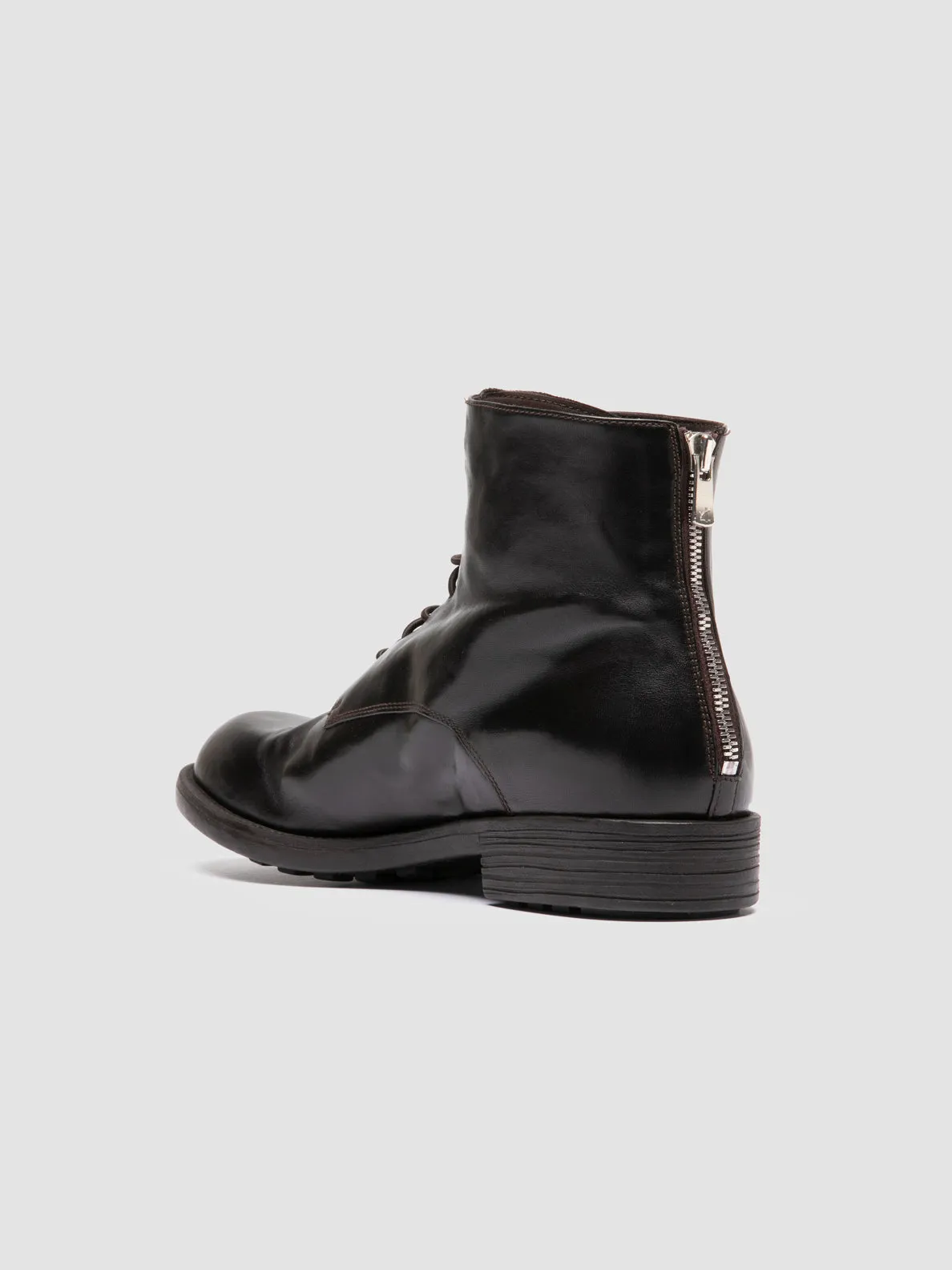 Adaptive Style City Ready DIARY 010 - Brown Leather Zipped Boots