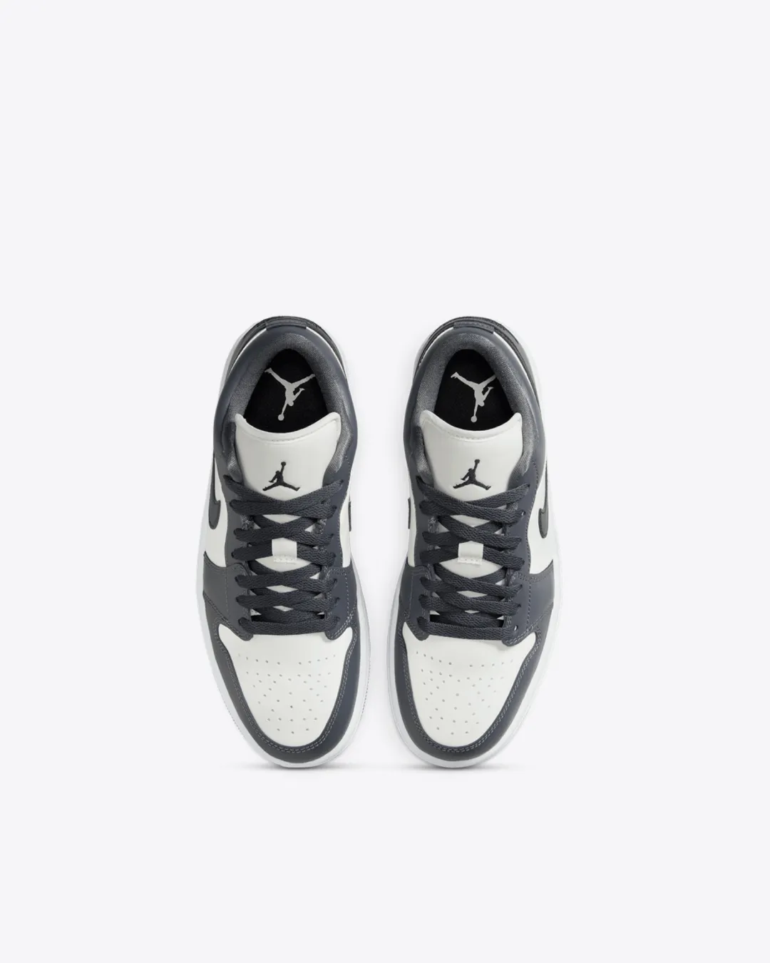 Air Jordan 1 Low Sail 'Dark Grey' Sneaker Leg Long Air Boost