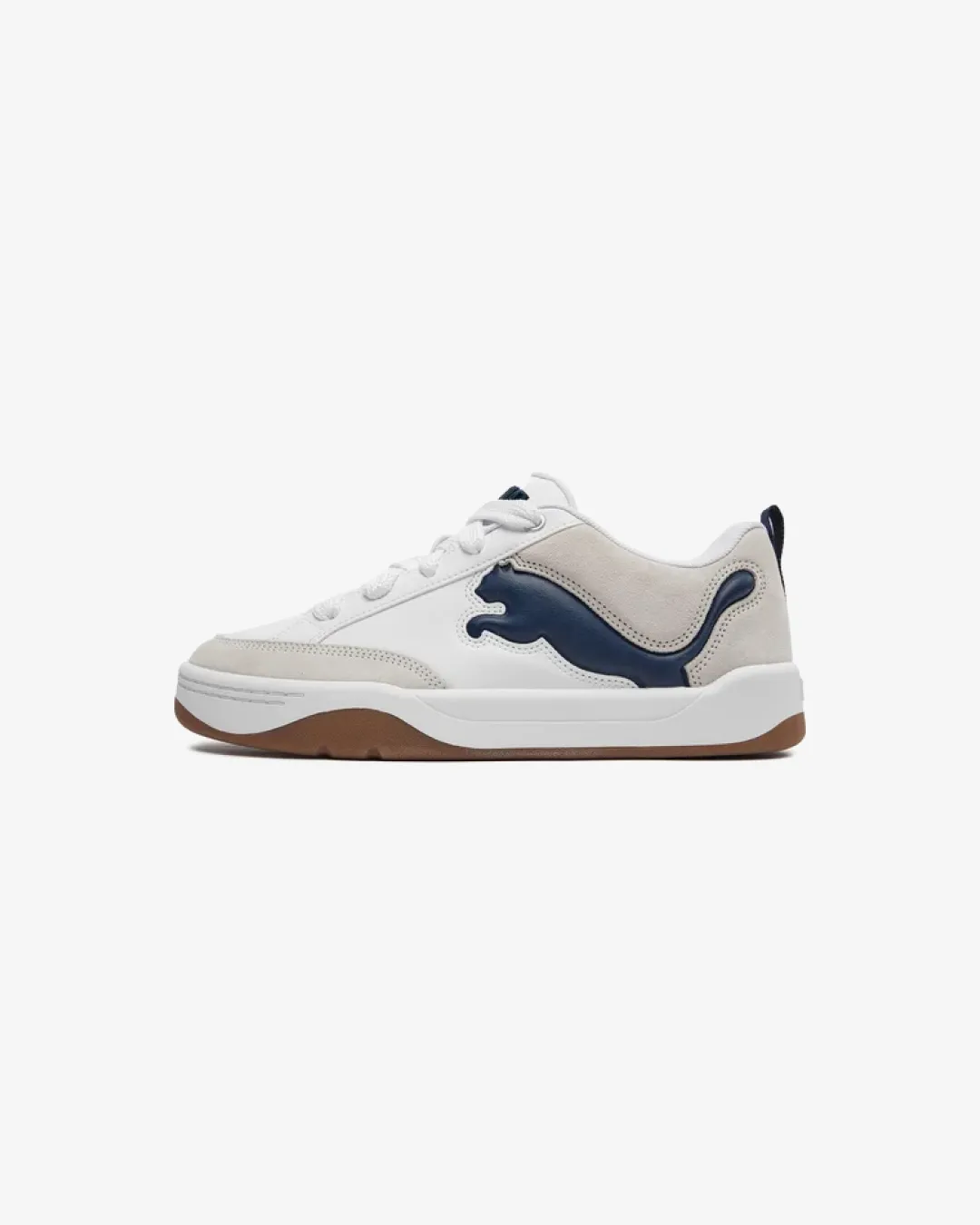 Puma Park Lifestyle SD?? White/Club Navy Sneakers Heart - rate control beginner runners' shoes